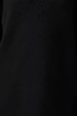 Moda Oversize Casual Günlük Dolu İğne Triko V Yaka Uzun Kol Kazak Elbise Mini Boy Elbise - 4