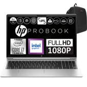 Hp Probook 450 G10 Intel Core I7 1355U 32GB 4tb SSD Intel® Iris® Xᵉ Windows 11 Pro 15.6" Fhd Taşınabilir Bilgisayar 9G1G3ETP05 + Weblegelsin Çanta thumbnail 1