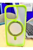 Momax Apple iPhone 15 Pro Max Roller Mag Safe Kılıf Açık Yeşil - 2