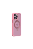 Momax Apple iPhone 15 Pro Roller Mag Safe Kılıf Açık Pembe - 3