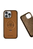 Santa Barbara Polo & Racquet Club Sbprc Iphone 16 Uyumlu Kılıf Aleminyum Standlı Magsafe Pu Deri Mekanik Tuşlu Primo Kapak - 3