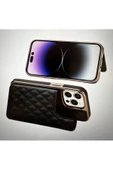 Piili Iphone 14 Cuzdanli Deri Kilif Siyah - 2