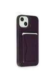 HDD iPhone 15 Uyumlu Kılıf HD Deri Luxury Magnet Kartvizitli Kapak - 1