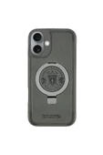 Santa Barbara Polo & Racquet Club Sbprc Iphone 16 Uyumlu Kılıf Aleminyum Standlı Magsafe Pu Deri Mekanik Tuşlu Primo Kapak - 1