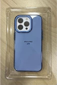Piili Iphone 14 Pro Metal Armor Kilif Açık Mavi Uyumlu - 1