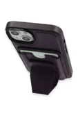 HDD iPhone 15 Uyumlu Kılıf HD Deri Luxury Magnet Kartvizitli Kapak - 2