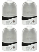 Gold Silver (4 Adet) GS-120 Fotoselli Gece Lambası Fiş Priz (Beyaz Işık) - 1