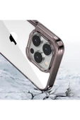 BİKAPAK ELIT CRYSTAL IPHONE 15 PRO MAX ŞEFFAF SİYAH KAPAK - 3