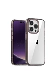 BİKAPAK ELIT CRYSTAL IPHONE 15 PRO MAX ŞEFFAF SİYAH KAPAK - 1