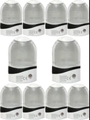 Gold Silver (10 Adet) GS-120 Fotoselli Gece Lambası Fiş Priz (Beyaz Işık) - 1