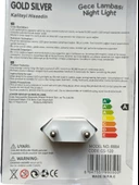 Gold Silver (8 Adet) GS-120 Fotoselli Gece Lambası Fiş Priz (Beyaz Işık) - 4
