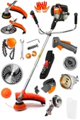 DEKO TURKEY EURO5 20HPX Motor Benzinli Yan Tip Tırpan Motoru Ot Biçme Tırpanı + Canavar Başlık - Kömürsüz Seri - 1