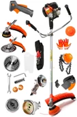 DEKO TURKEY EURO5 20HPX Motor Benzinli Yan Tip Tırpan Motoru Ot Biçme Tırpanı + Canavar Başlık - Kömürsüz Seri - 2