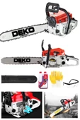DEKO TURKEY Dkt52bm Ağaç Odun Kesme Bıçkı Makinesi Motorlu Benzinli Testere 52cc 4.3hp + Yağ - 1