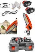DEKO TURKEY Dkt-y213 Gerçek Güç Lityum Çift Akülü 21v 3ah Süper Yağlı Dal Budama Testeresi Uzun 15cm Pala - 1