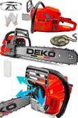 DEKO TURKEY Amerikan Karbüratörlü Turbo Dktx990 Benzinli Testere Ağaç Kesme Makinası Hızar Ormancı Kesim Motoru - 1