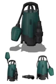 DEKO TURKEY Dktks450 450w Plastik Gövdeli Kirli Ve Temiz Su Dalgıç Pompa Seti Şamandıralı Otomatik Paket Set - 1