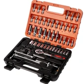 DEKO TURKEY CR-V Max 1/4 Cırcırlı 53 Parça Tork Kombinasyon Lokma Anahtar Takımı Bits Uç Seti Tam Set - 1