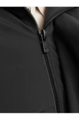 Jack Jones Erkek  Su Geçirmez Softshell Kapüşonlu Siyah  Mont 12259457S - 6