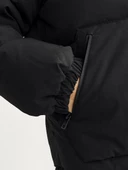 Jack Jones Erkek  Puffer Sıcak ve Rüzgar Geçirmez Tasarım Siyah Mont 12258416S - 5