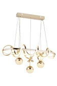 EY-EL TASARIM KUZEY SIRALI GOLD KAPLAMALI 3 RENK SARKIT LED AVİZE MODERN - 3