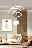 EY-EL TASARIM Kaos Mini Modern Sarkıt Led Avize Taşlı - 2