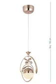 EY-EL TASARIM Badem Modern Sarkıt Led Avize 3 Renk Toplu Kelebek Taşlı Gold Kaplamalı - 6