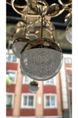 EY-EL TASARIM MODERN SARKIT LED AVİZE 3 RENK GOLD KAPLAMALI - 3