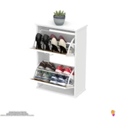 Modilayn UMAY Asma Kapı Önü 52x78x26 cm’lik 2 Düşer Kapak 4 Göz Bölme Ayakkabılık - 5