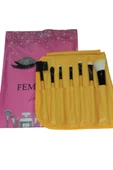 Simple Pro Femmelia 7 Parça Fırça Seti Sarı - 1