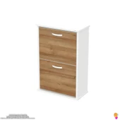 Modilayn UMAY Asma Kapı Önü 52x78x26 cm’lik 2 Düşer Kapak 4 Göz Bölme Ayakkabılık - 6