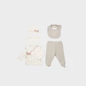 Sweet Lady 5 Parça Hastane Çıkış Seti Light Beige - 1