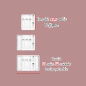 Beyaz Açılabilir Ayarlanabilir Kayar Kaşıklık Çekmece İçi Bıçak Kaşık Çatal Düzenleyici Çift Kanat thumbnail 3