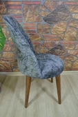 kılıfteks  Sandalye Örtüsü Kadıfe Kumaş - 4