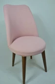 kılıfteks  Retro Oval Pembe Sandalye Örtüsü thumbnail 2