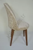kılıfteks  Retro Oval Sandalye Kılıfı S Kahve Kadıfe - 4