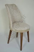 kılıfteks  Retro Oval Sandalye Kılıfı S Kahve Kadıfe - 1