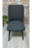kılıfteks  Büyük Oval Sandalye Kılıfı Antrasit Jakar Kumaş - 6