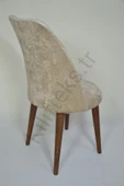 kılıfteks  Retro Oval Sandalye Kılıfı S Kahve Kadıfe - 3