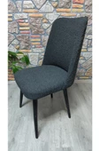 kılıfteks  Puf bench takım kılıfı Jakar Kumaş 2 sandalye 1 Bench 1 puf Antrasit - 4