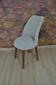 kılıfteks  Retro Sandalye Kılıfı Jakar Kumaş Krem - 5