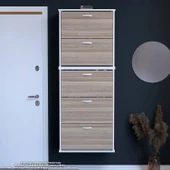 Modilayn VARBİ UMAY' 2 Li Asma Antre 72x181x25, 5 cm’ lik 5 Düşer Kapak 10 Göz Bölme Raf Ayakkabılık - 1