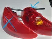 Orjinal Parça Peugeot 206 Stop Lambası Sağ yolcu tarafı şeffaf çizgili desen markası VALEO 8817 orjinal markadır - 9