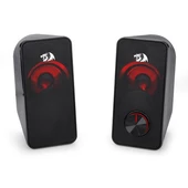 Redragon Stentor GS500 Kırmızı Led Aydınlatmalı 5W x 2 Kablolu 2.0 Stereo Gaming Hoparlör - 5
