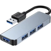PDAteknoloji  4 In 1 USB 3.0 Hub Alüminyum Gövde USB Çoklayıcı Hub BYL-2013U - 1