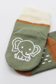 Hayvan Figür Kaymaz Kız Soket Çorap 2'li Nil - 4