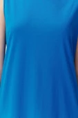 Moda Regular Casual Günlük Süprem Örme Bisiklet Yaka Kolsuz Kol Basic Maxi Boy Tesettür Elbise - 5
