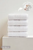4'lü Greek El Havlusu - 50x90 Cm, 225 Gr, %100 Pamuk, Spa Ve Otel Havlusu, Günlük Kullanıma Uygun - 1