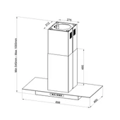 TERMİKEL LİLİUM XB90 INOX ADA TİPİ DAVLUMBAZ thumbnail 2