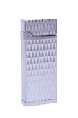 Metal Puro Çakmağı Silver - Baklava Desen Tek Torch Jet Alev - 1